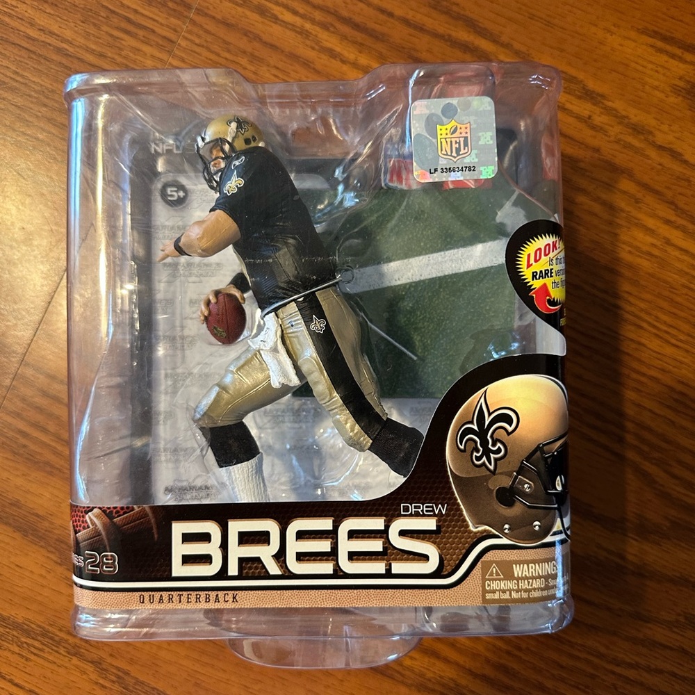 Drew Brees NFL Action Figure - Black and Gold